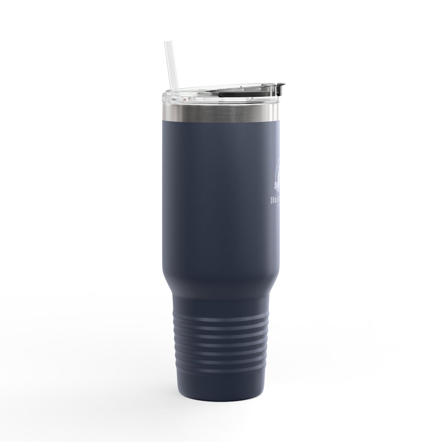 40oz Insulated Travel Mug with Handle — Hearth & Tides Logo