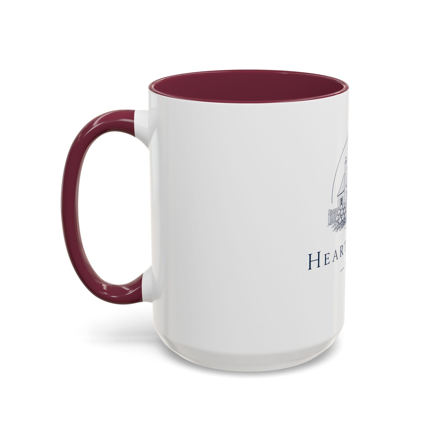 Hearth & Tides Ceramic Mug — Coastal Cottage Coffee Cup (11oz/15oz)