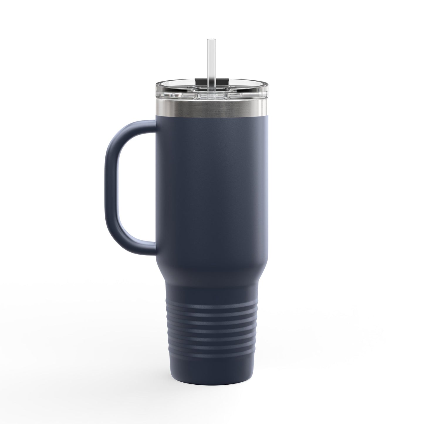 40oz Insulated Travel Mug with Handle — Hearth & Tides Logo