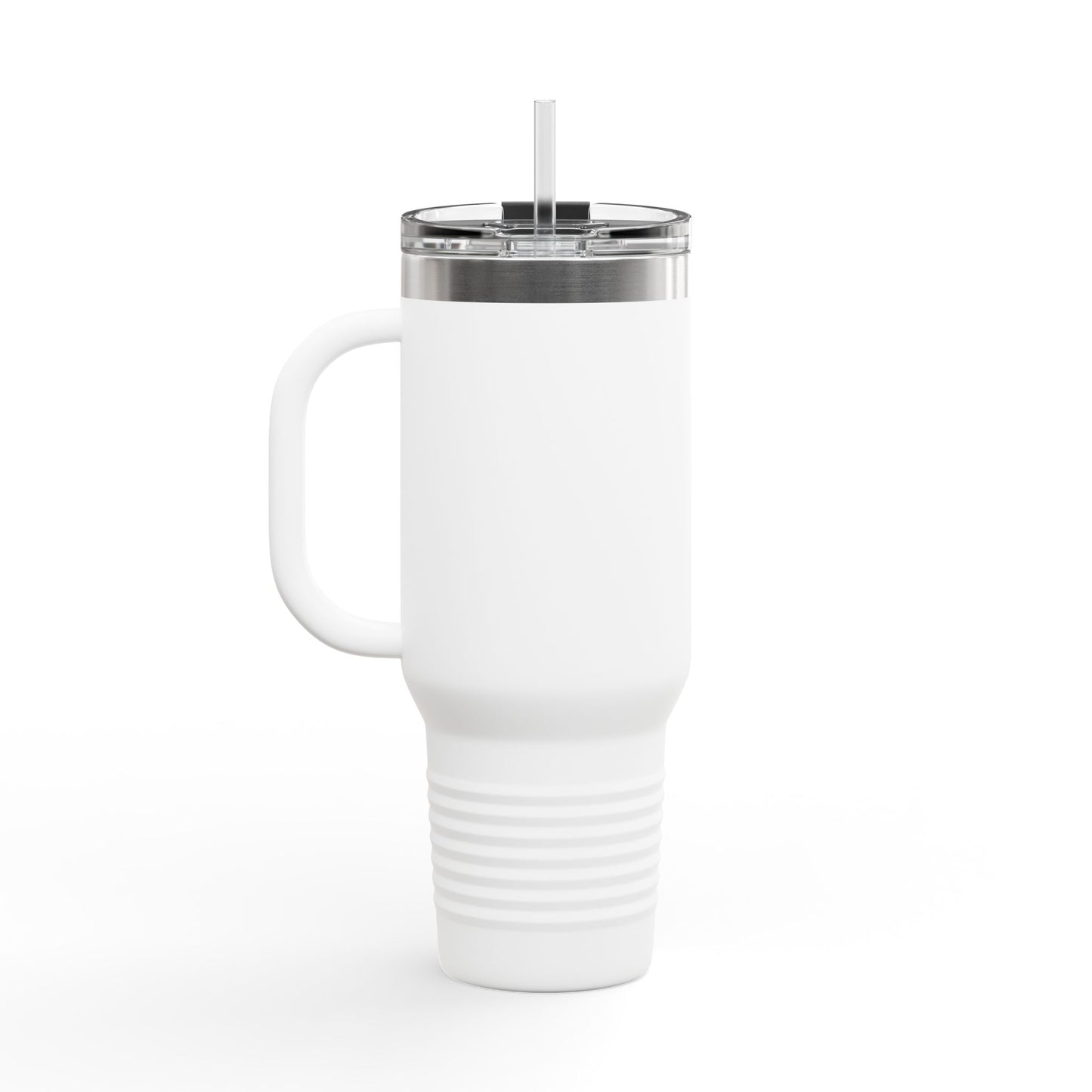 40oz Insulated Travel Mug with Handle — Hearth & Tides Logo