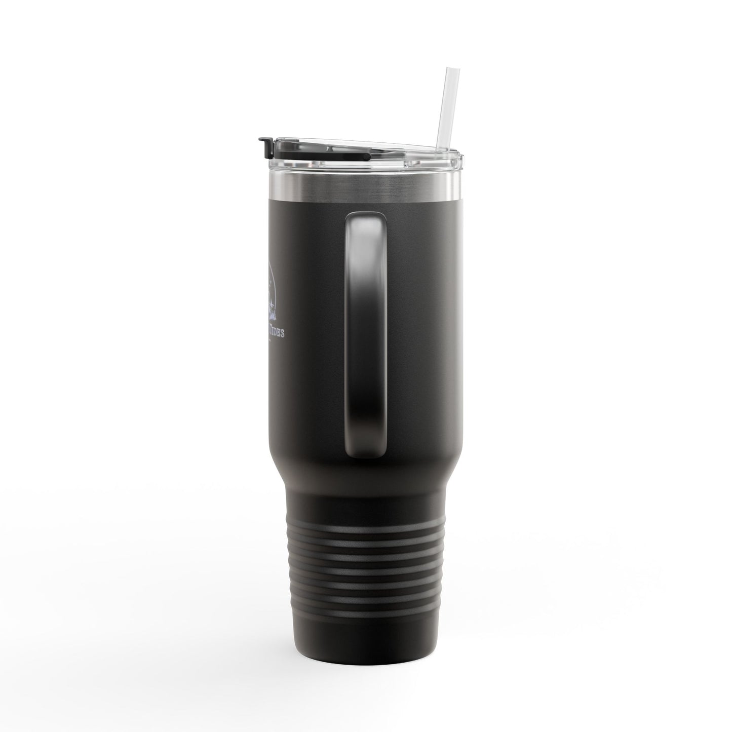 40oz Insulated Travel Mug with Handle — Hearth & Tides Logo