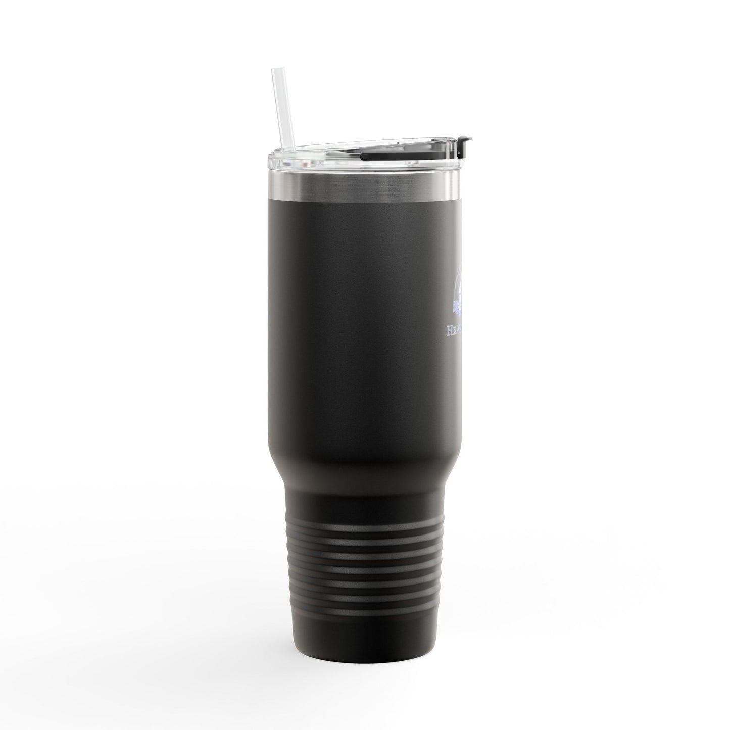 40oz Insulated Travel Mug with Handle — Hearth & Tides Logo