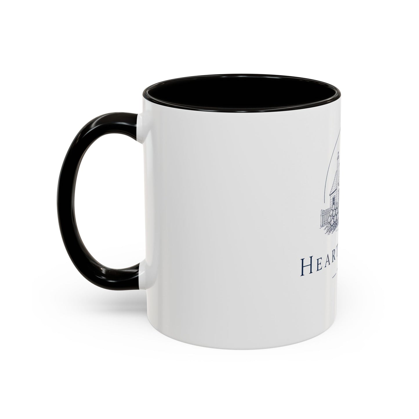 Hearth & Tides Ceramic Mug — Coastal Cottage Coffee Cup (11oz/15oz)