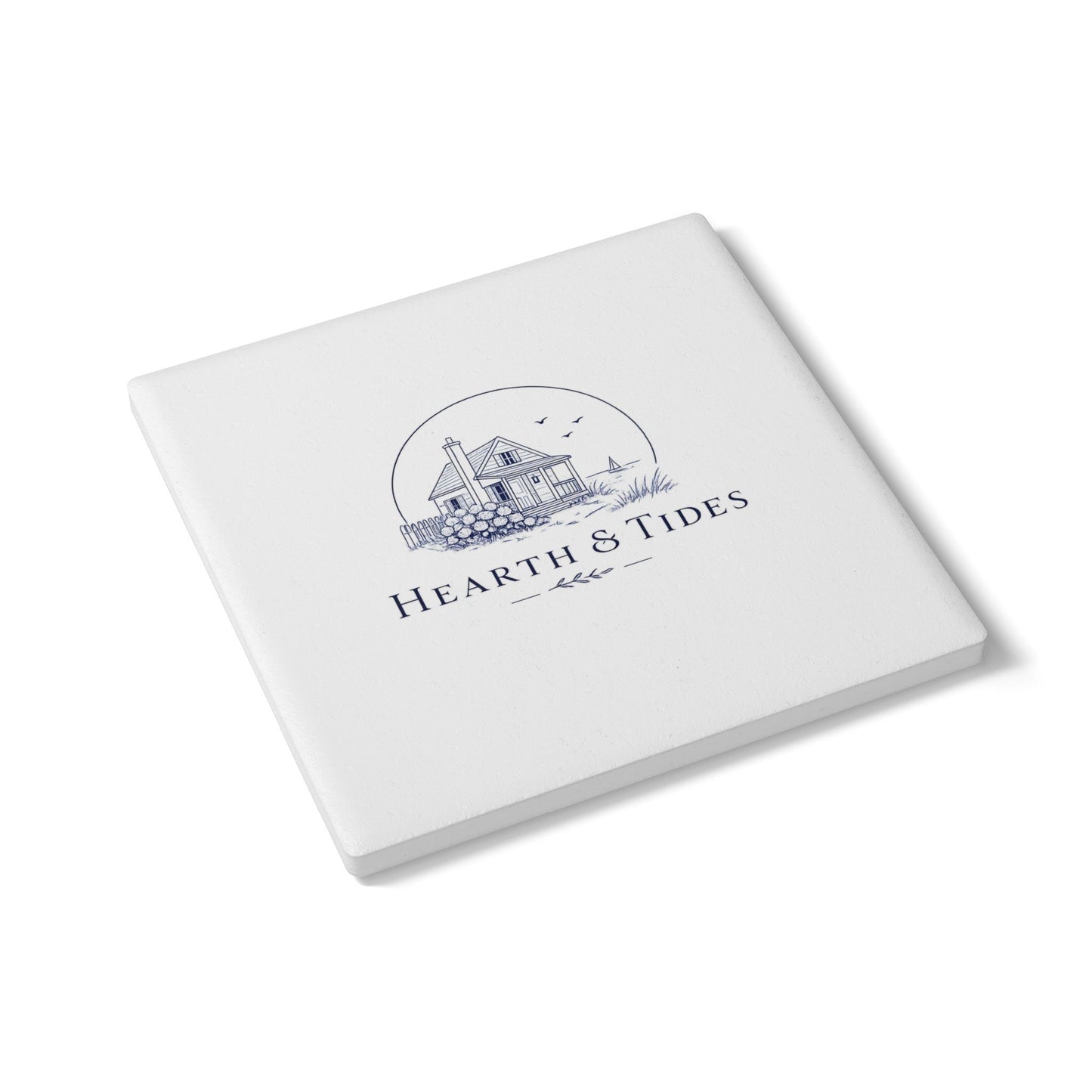 Ceramic Coaster — Hearth & Tides Coastal Cabin Drink Coaster