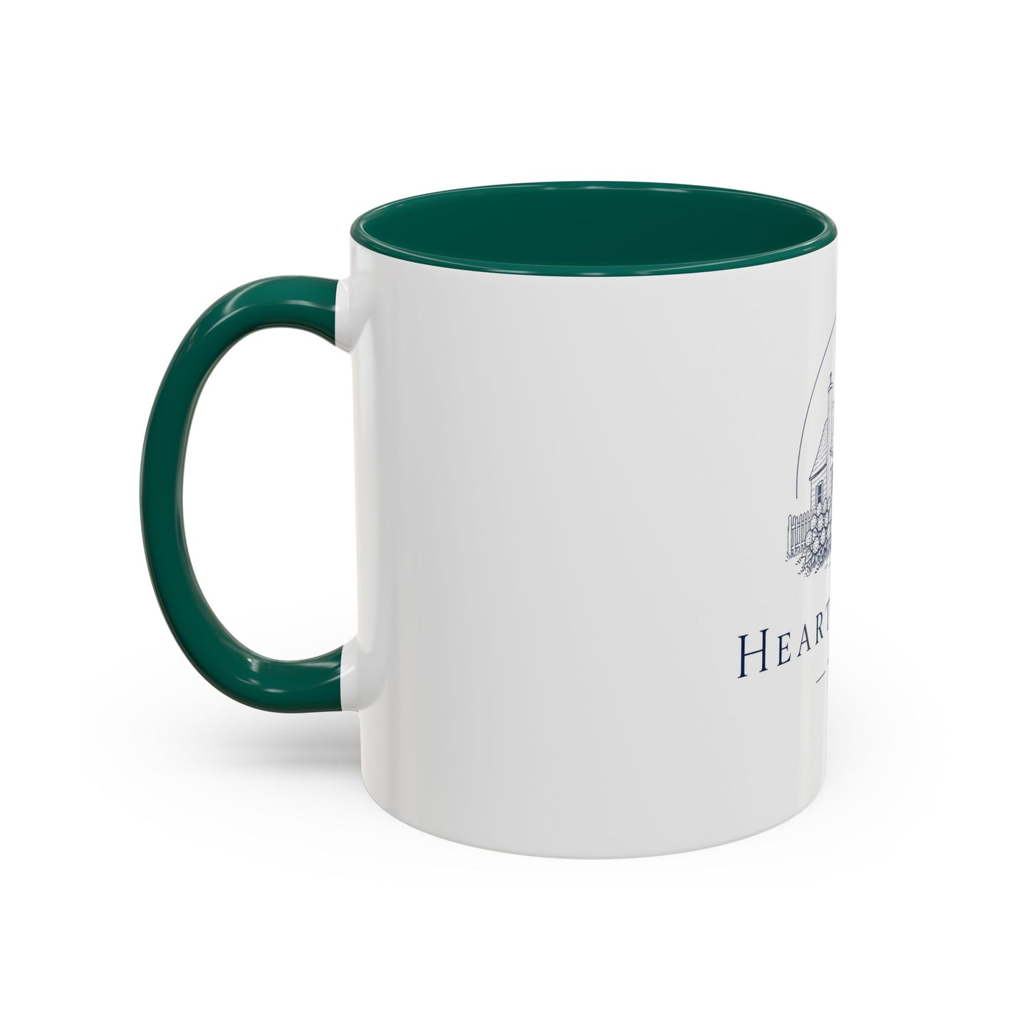 Hearth & Tides Ceramic Mug — Coastal Cottage Coffee Cup (11oz/15oz)