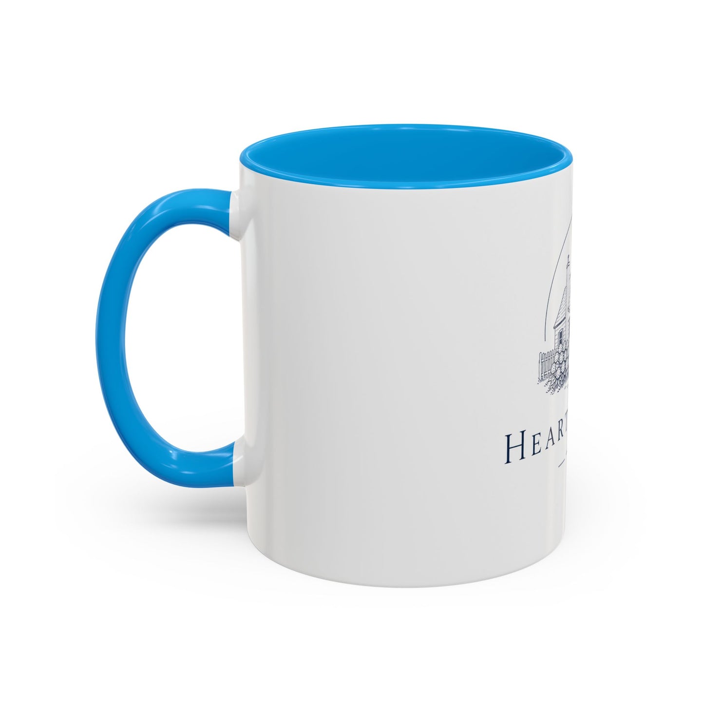 Hearth & Tides Ceramic Mug — Coastal Cottage Coffee Cup (11oz/15oz)