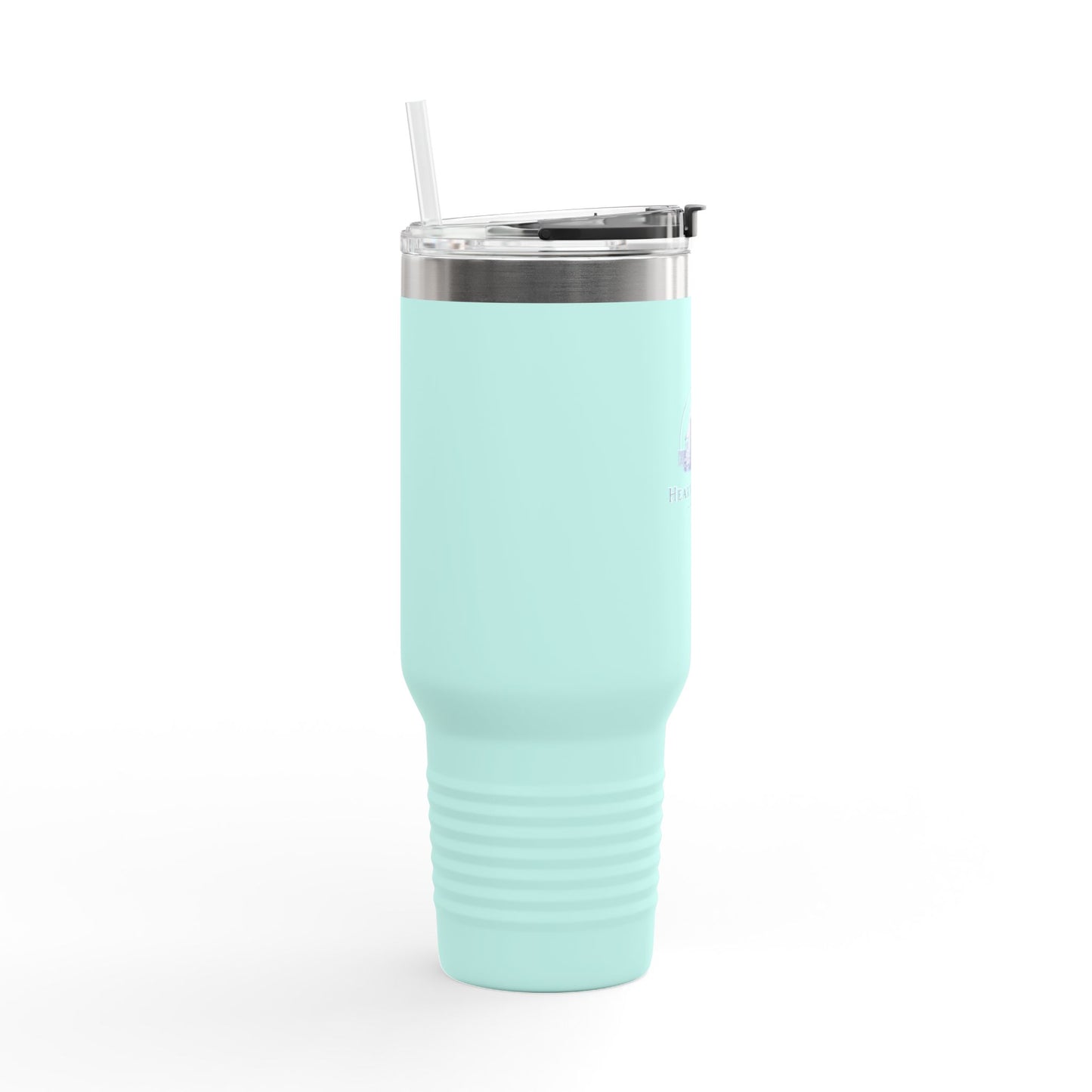 40oz Insulated Travel Mug with Handle — Hearth & Tides Logo