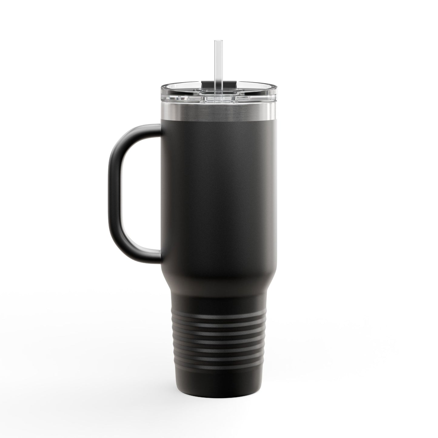 40oz Insulated Travel Mug with Handle — Hearth & Tides Logo