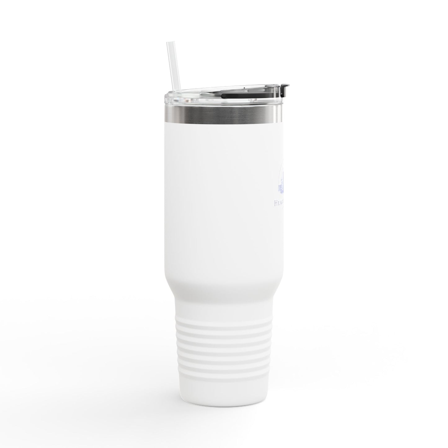 40oz Insulated Travel Mug with Handle — Hearth & Tides Logo