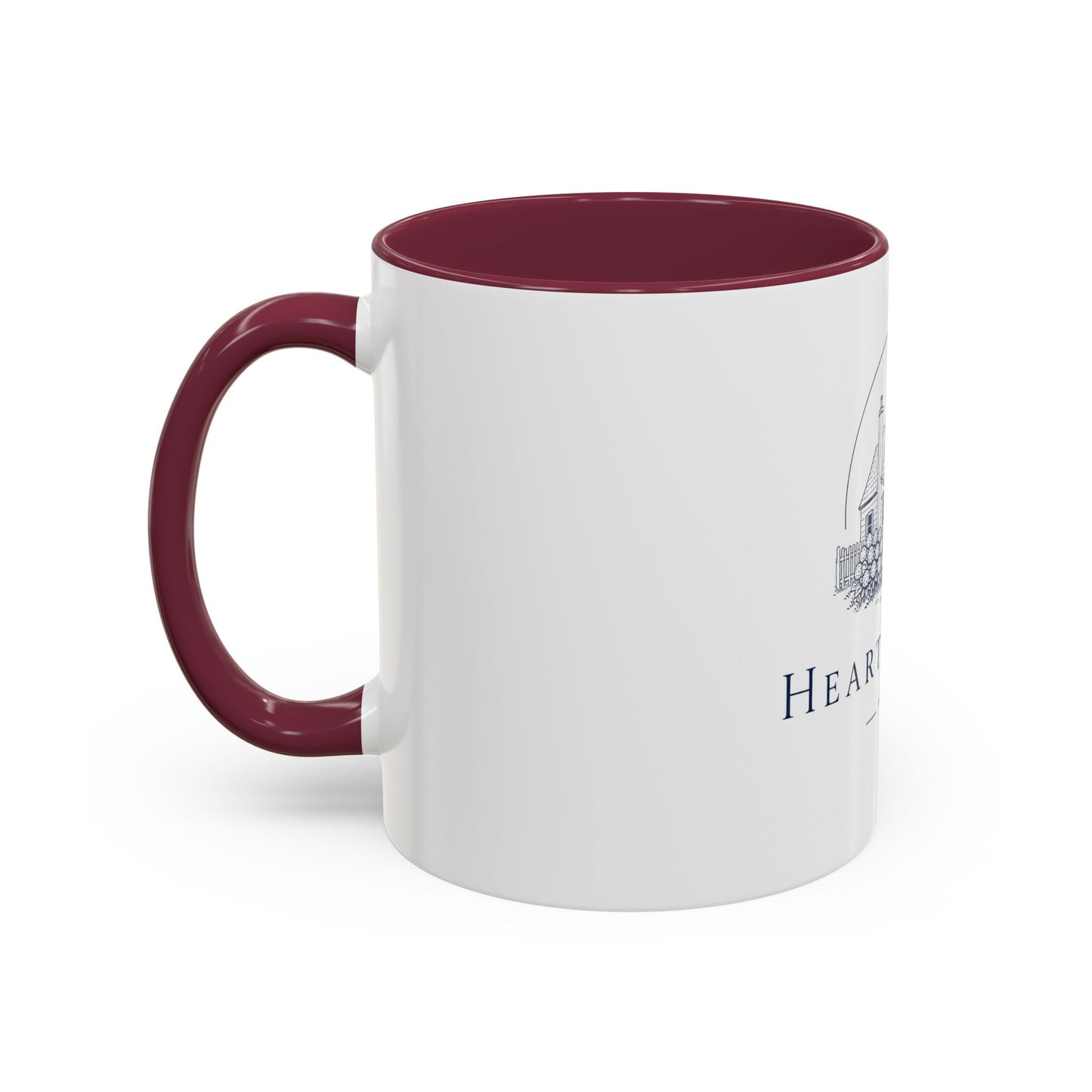 Hearth & Tides Ceramic Mug — Coastal Cottage Coffee Cup (11oz/15oz)